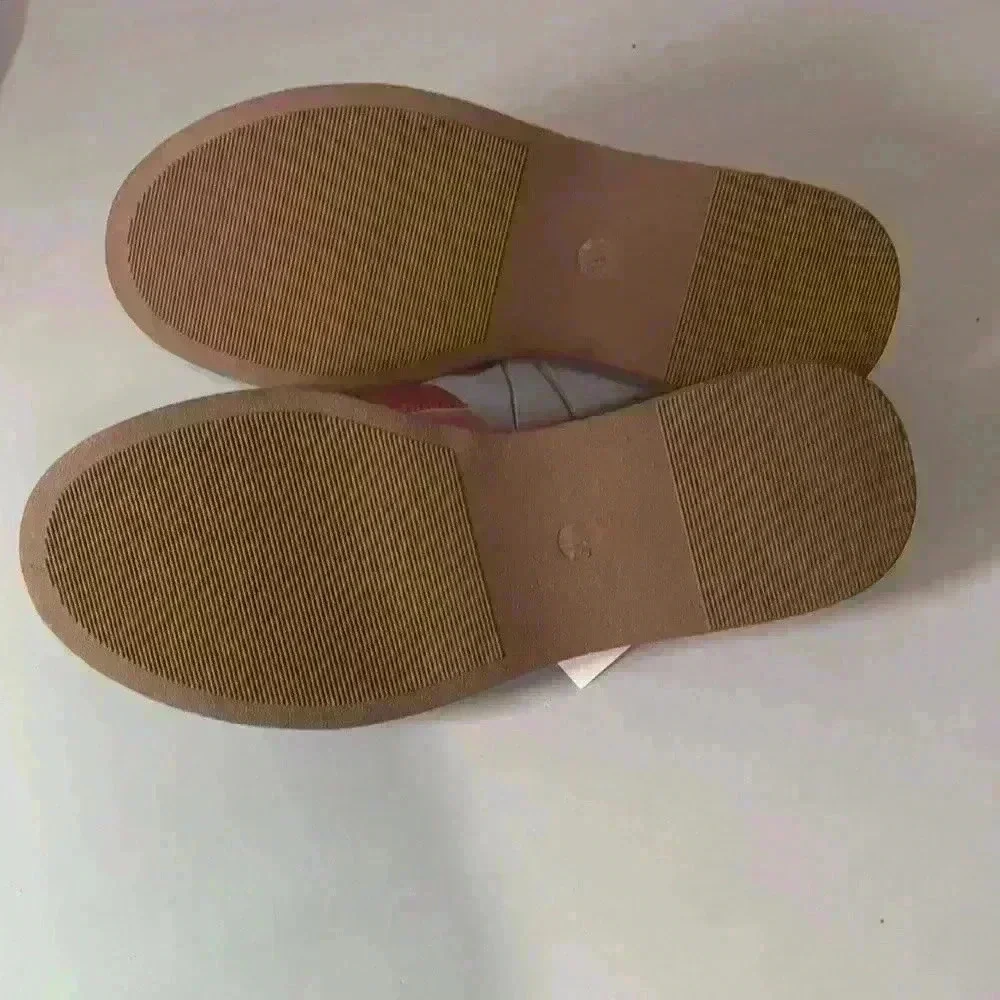 New!  WIDE WIDTH Pink Carlita Wedge Platform Slide Sandals - A New Day 8.5 Wide - Picture 8 of 9